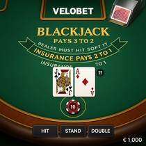 VeloBet - Blackjack en ligne - Jeux de table stratégiques